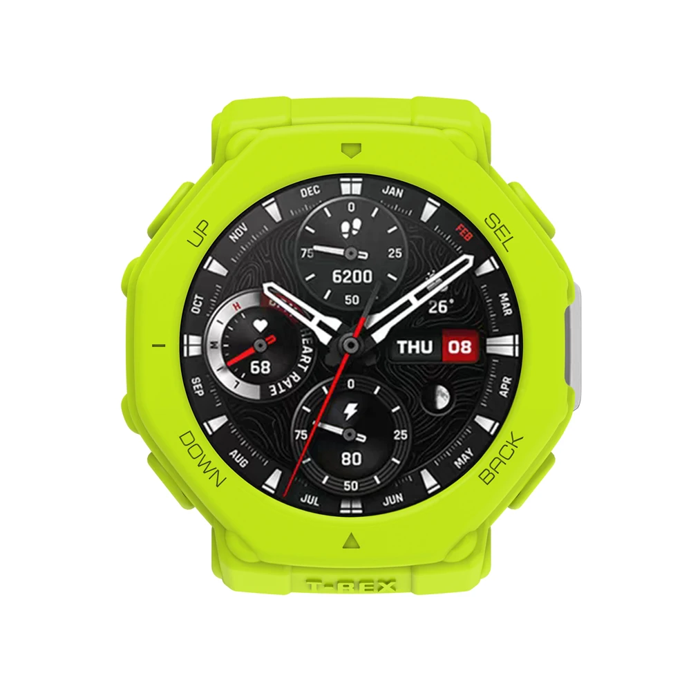 1Set Silicon Replacement Strap Wristband + Silicone Case Cover Protective Skin For Huami Amazfit T-Rex 3 T-Rex3 Smartwatch Guard