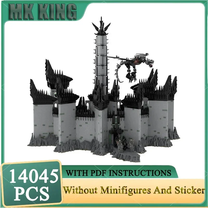 

Moc Building Blocks Movie Scene UCS Minas Morgul Model Magical Rings Castle Bricks DIY Assembly Street View Toys Gifts