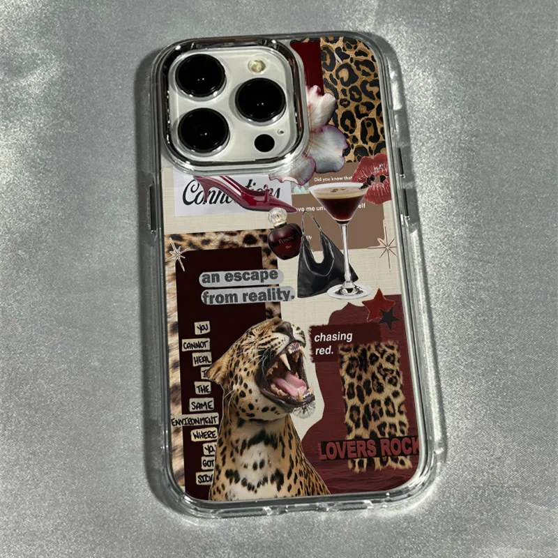 vintage style wine glass Phone Case for iPhone 18 17 Pro Max 11 12 13 14 15 16 Plus X 8 7 Soft TPU Transparent Protective Cover