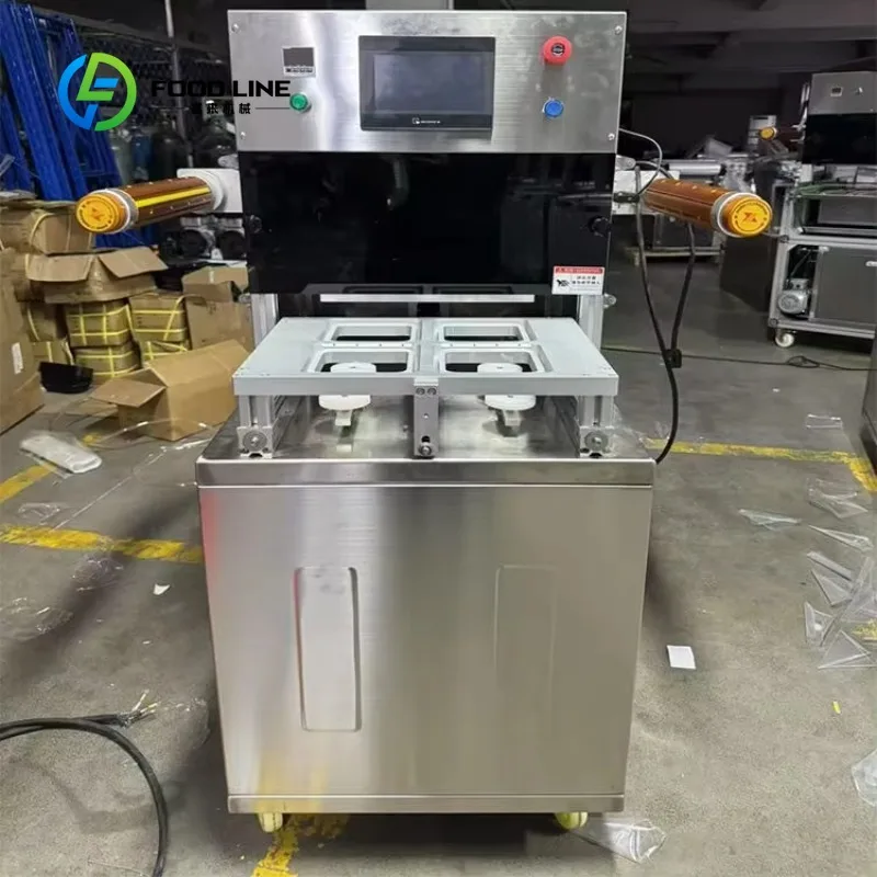 customized automatic vacuum skin packaging machine with easy operation for meat seafood and ready meals