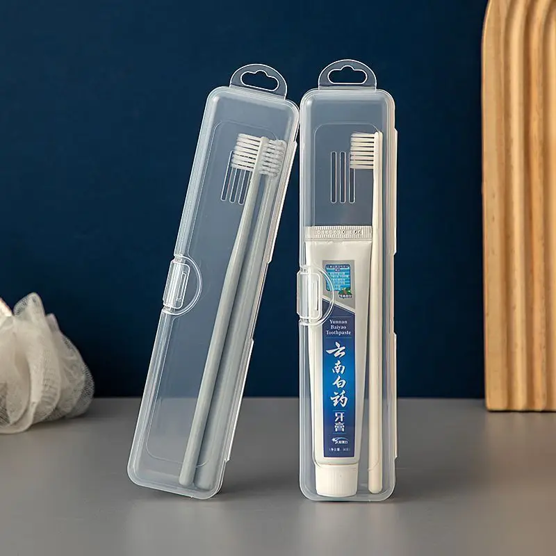 Transparent Toothbrush Storage Box Business Trip Toothbrush Box Empty Box, Empty Shell Toothbrush Individual Packaging