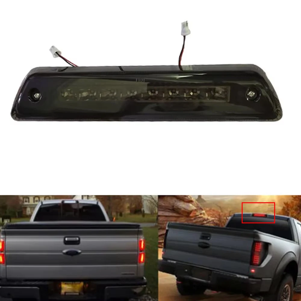 

12V-30V Car LED Third Brake Light with Smoked Lens Roof Cargo Light For Ford F150 2009 2010 2011 2012 2013 2014 AL3Z13A613-E