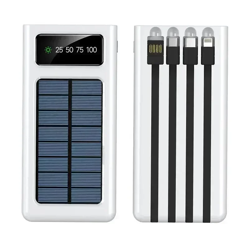 Ultra-Large Capacity Power Bank Solar Charging Power Bank Comes With Four Wires Suitable For phone