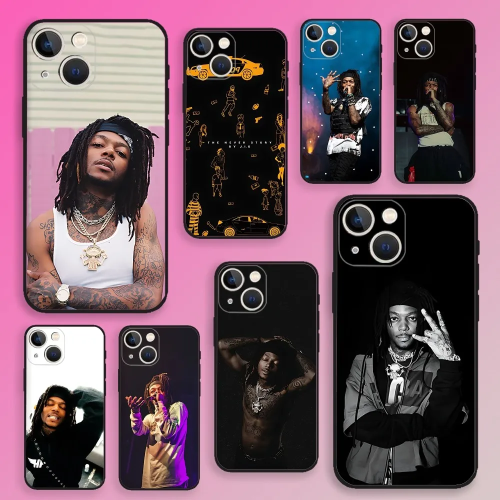 

JID American Rapper Phone Case For iPhone 16,15,14,13,12,11,Plus,Pro Max,XS,X,E,SE,Mini Soft Silicone Black Cover