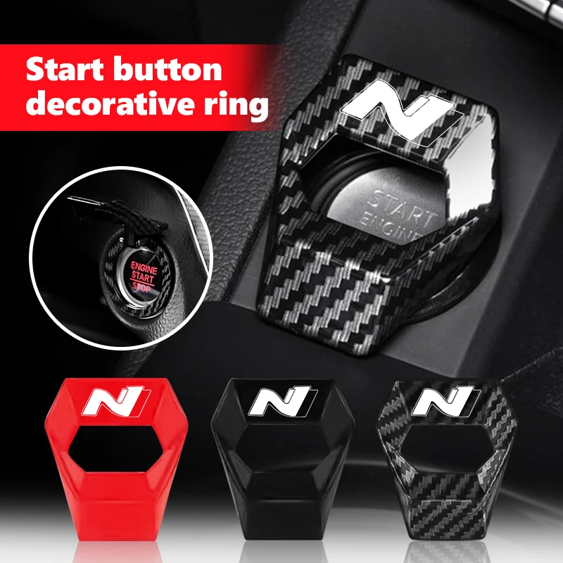 Car Engine Ignition Switch Cover Universal One-button Start For Hyundai N Line Tuscon NX4 I20 I30 I10 Sonata Elantra
