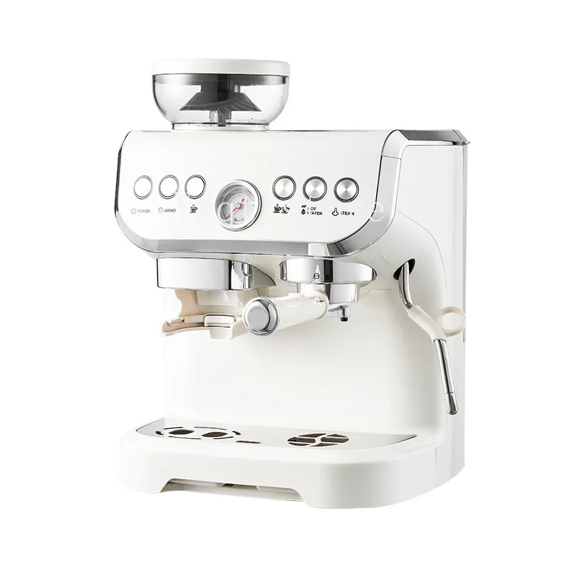 Cross-border foreign trade coffee machine espresso semi-automatic high pressure steam double boiler heating and grinding machine