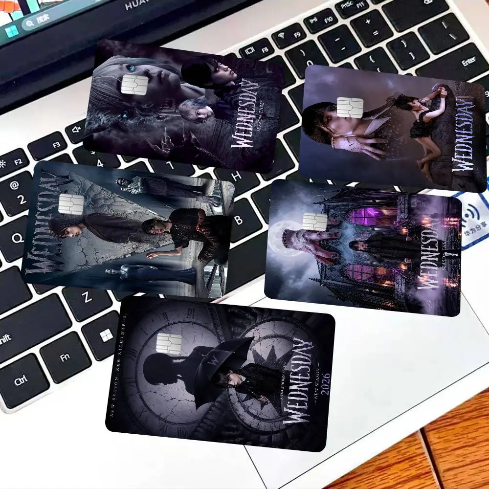 American Movie W-WednesdayS Movie Anmie Sticker Film Skin Cover For Credit Card Debit Bank Card Front