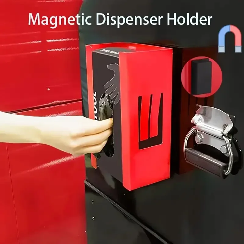 Suction Wall Magnetic Glove Box Hardware Strong Magnetic Storage Rack for Gloves Tools Organizer Holder