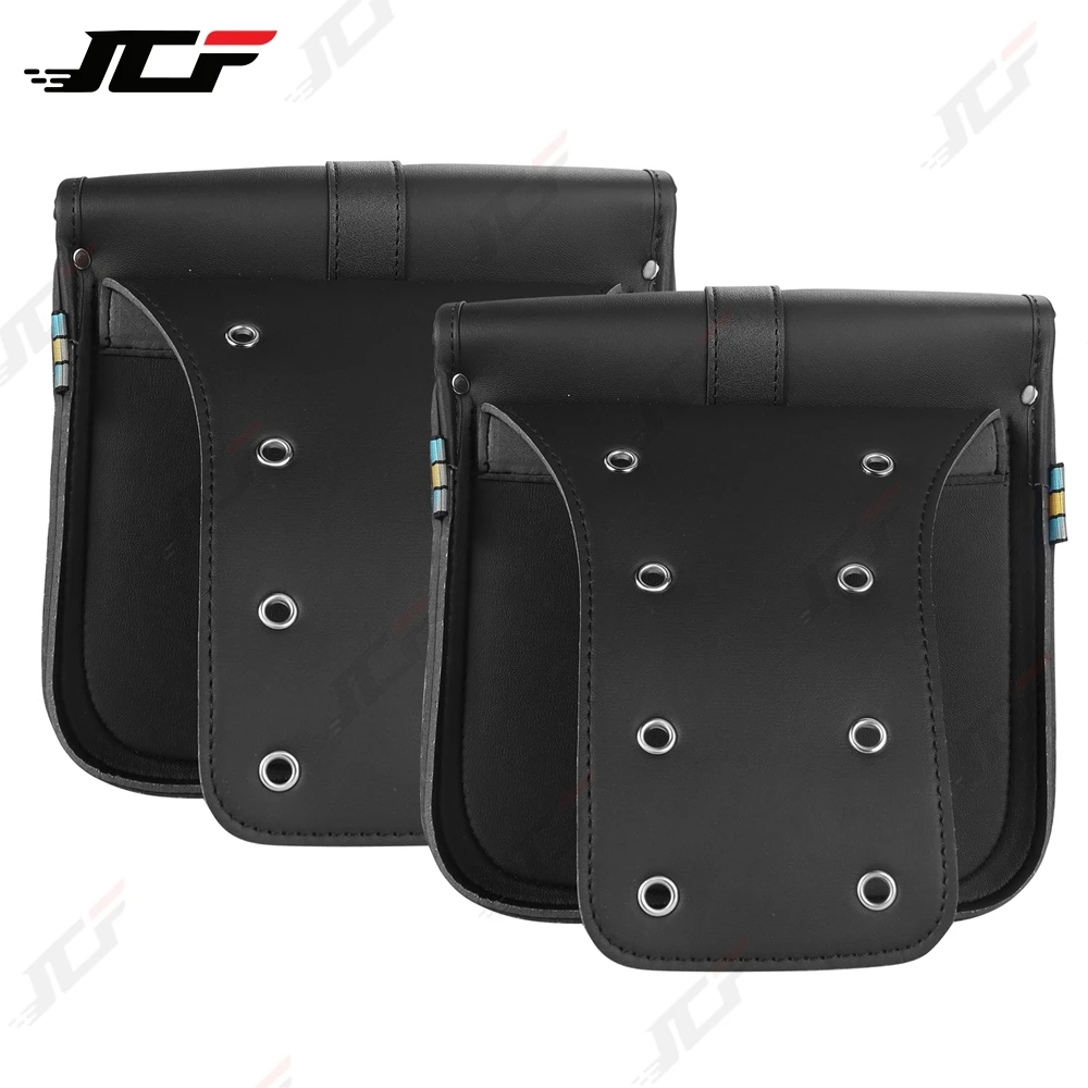 Motor Tail Luggage Suitcase Motorcycle Riding Travel Tank Bag Side Luggage Saddle Bag PU Leather Motorcycle Storage Tool Bag