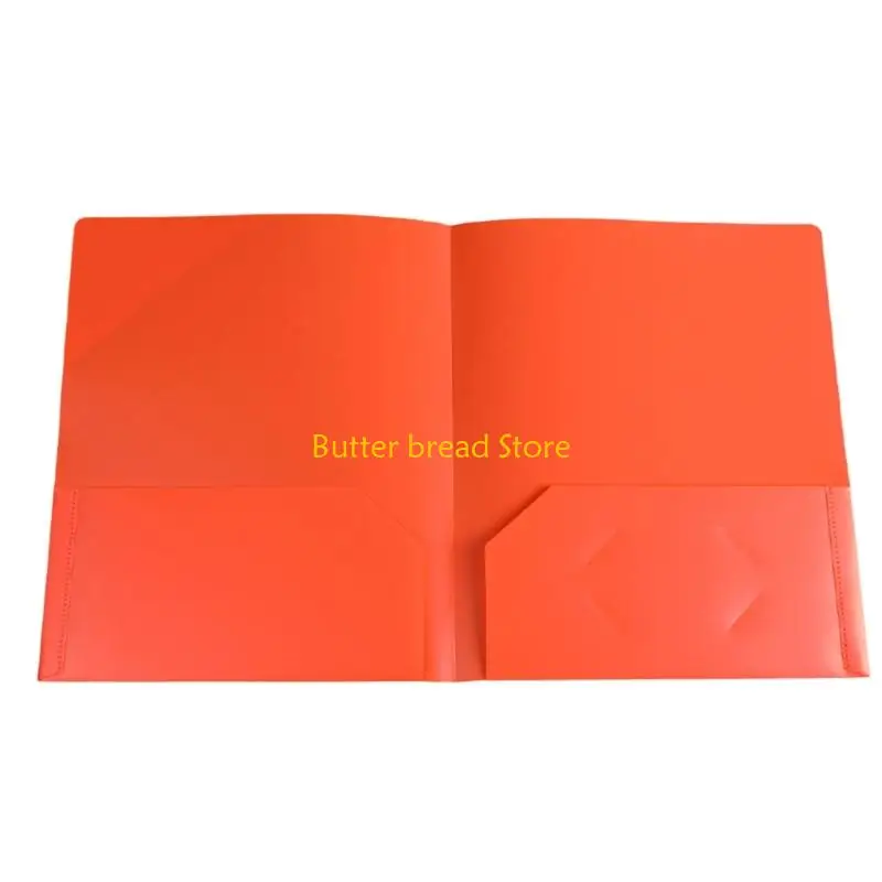 

W89C 1/6Pcs Folder with Pockets Report Presentation Project Folders with Label Window