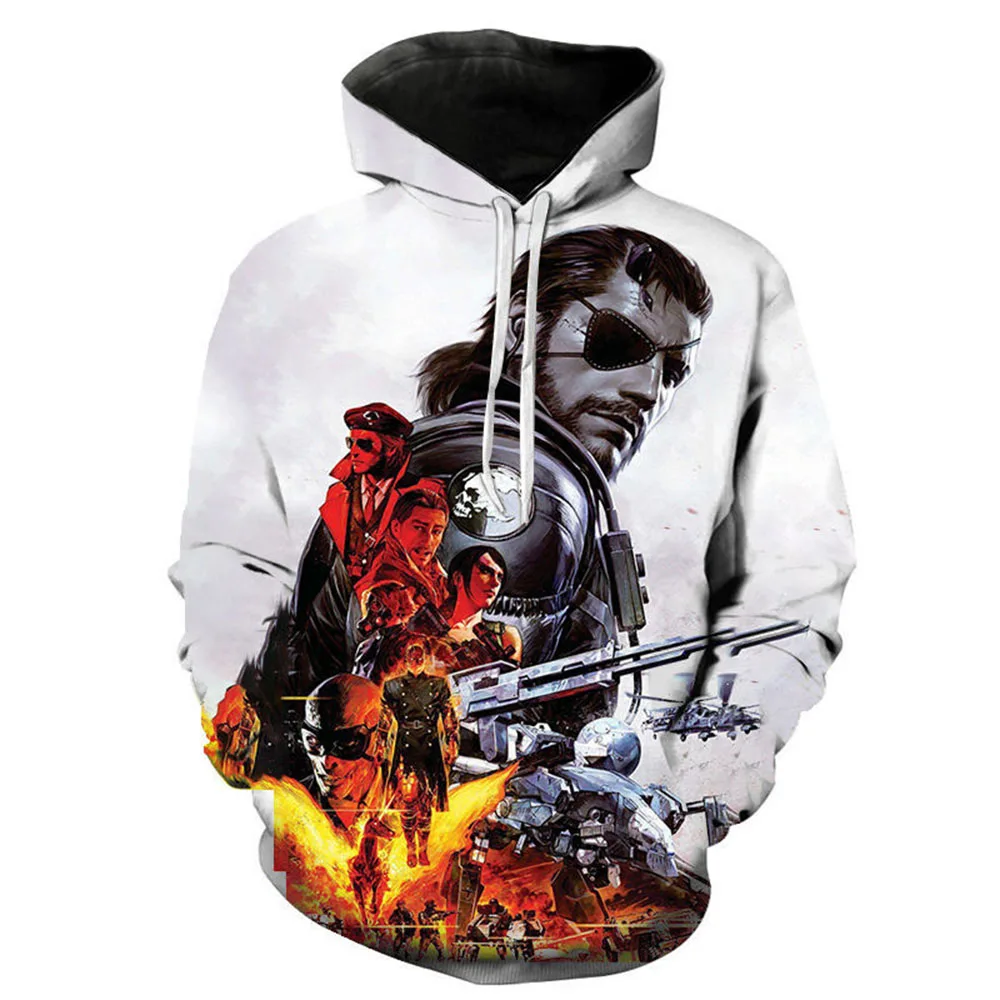 Metal Gear Solid 3d Print Men/Women Hoodie Casual Oversized Pullover Popular Sweatshirt Fashion Streetwear Trend Men Clothing