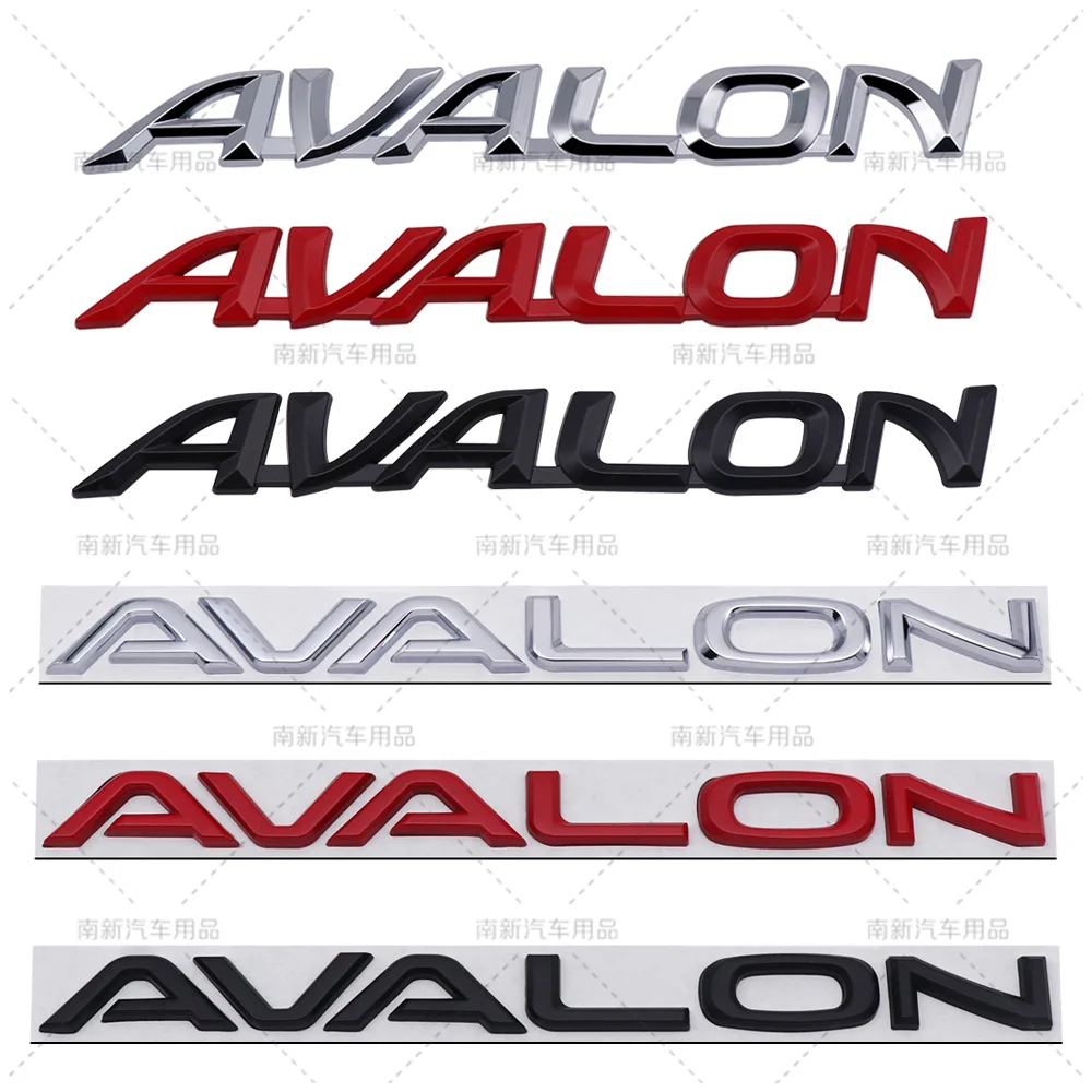 

3D car metal sticker Toyota AVALON badge English letter badge car mudguard door rear trunk body modification decoration accessor