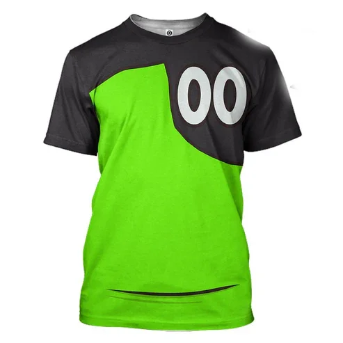 3D-gedrucktes Anime Omnitrix Ben10 Cosplay Sport Schnelltrocknendes Breatha Herren-T-Shirt Street Fashion Harajuku Y2K Kinder-Kurzarmshirt – Detail 12