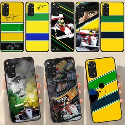 Ayrton Senna F1 For Redmi Note 12 Pro Plus Cover For Redmi Note 10 8 9 11 Pro 12S 11S 10S 9S 9C 10C 12C Case