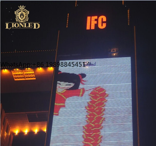 

P31.25/31.25 Outdoor Full Color Transparent LED Screen for Advertising in Retail Stores Shopping Malls Airports