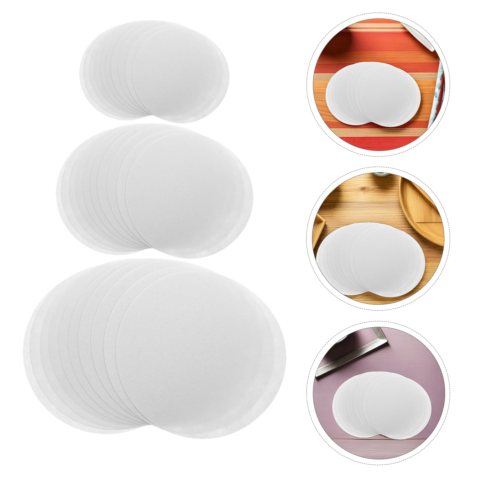 

50Pcs Felt Pan Protectors Set Thick Dish Protector for Hot Pans Non Slip Design Versatile Sizes 127 191 267mm Pan Protectors