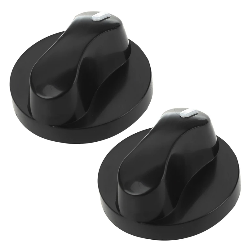 2X Plastic Kitchen Gas Stove Stove Oven Control Rotary Knob Black