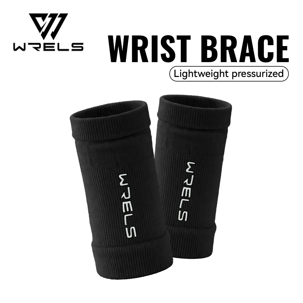WRELS 1/2PCS Wristband Compression Wrist Sleeves Gym Fitness Weightlifting Wristband Tennis Sports Sweat Absorbing Wrist Support