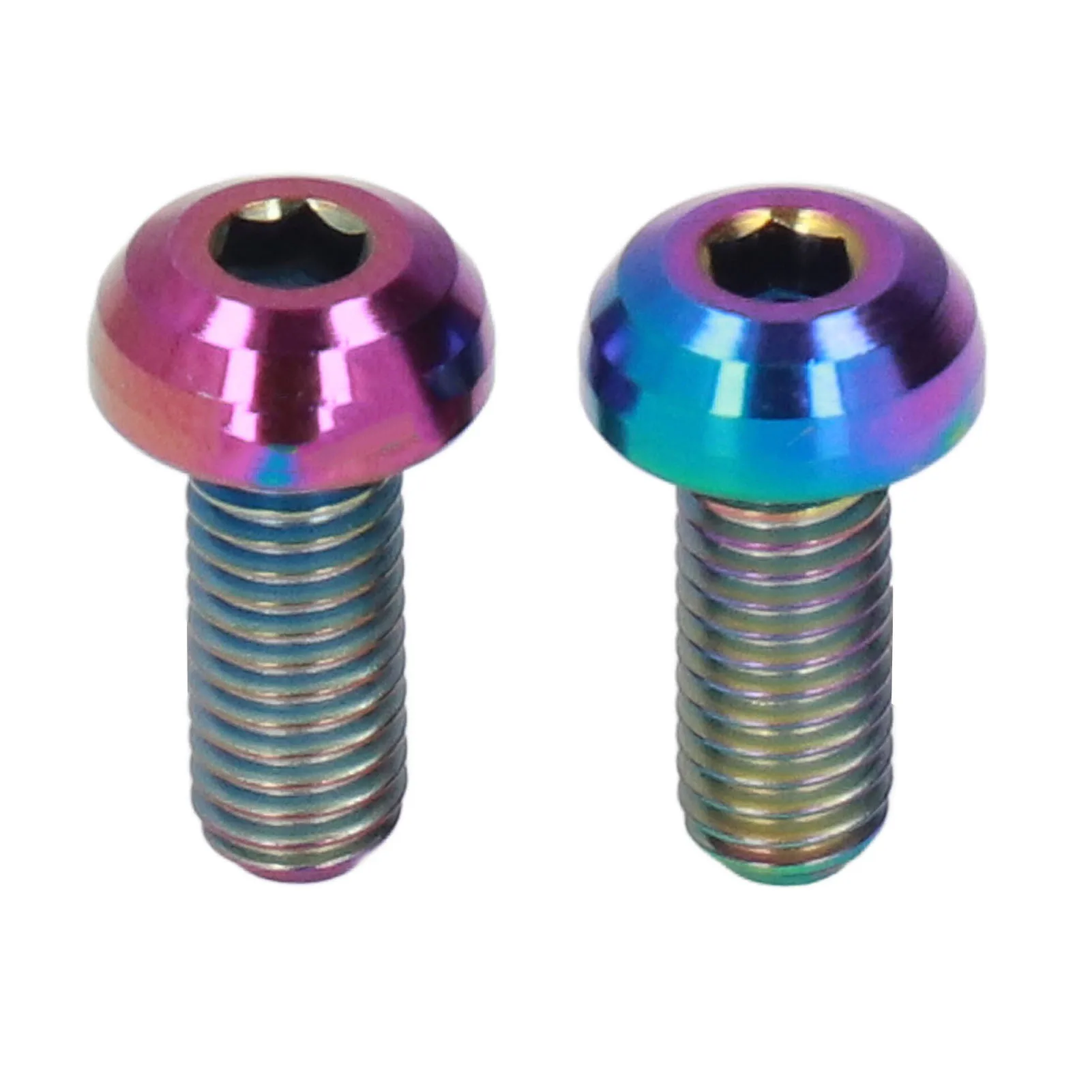 2 stuks fietstuitbussenchroeven, gemaakt van titaniumlegering, M5x12 mm, voor het bevestigen van de flessenhouder.