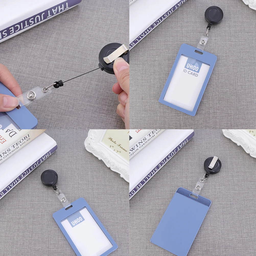 

12pcs Id Badge Reel Clip Strong Metal Design For Nurse Teacher Student Badge Holder Key Reel Swivel Clip Phone Lanyard Accessory