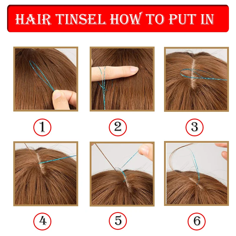 Oropel brillante para mujer, tiras de purpurina de arcoíris, extensión de cabello, hebras brillantes, deslumbrantes, Hippie para trenzar el cabello, Cosplay