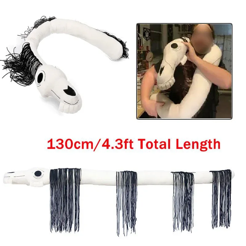 51 inch Long Horse Plushies Dream Horse Plush Toy Stuffed Urban Story Foundation Model Siren Doll Gifts for Fans Birthday Xmas view 2