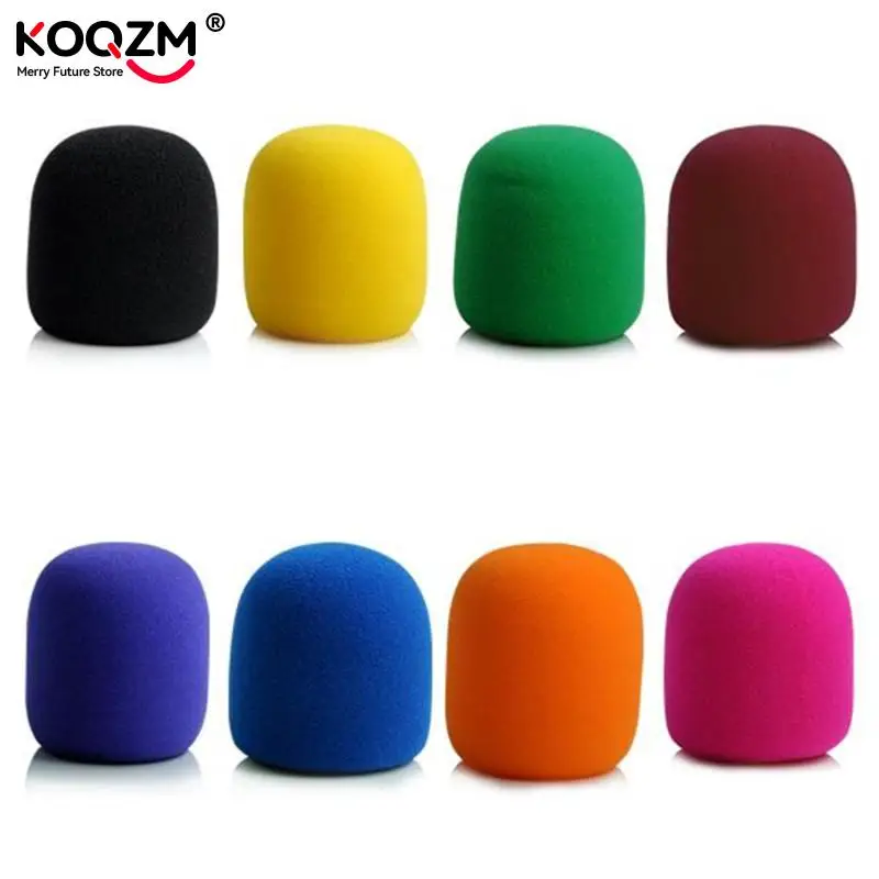 1pc Mix Colors Sponge Microphone Set Replacement Foam DJ Stage Windshield Wind Shield Cover Thick Washable