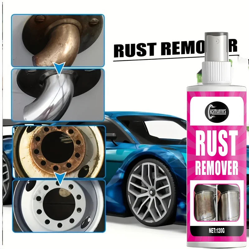 

Motorcycle Metal Polish Agent - Heavy-Duty Metal Restoration Spray, 12fl.oz (355ml) - Rapid Rust Removal, Anti-Aging Formula