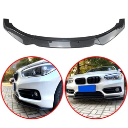 For BMW F20 F21 1 Series 2011-2019 116i 118i 120i High Quality ABS Car Front Bumpers Lip Glossy Black Or Carbon Fiber Look