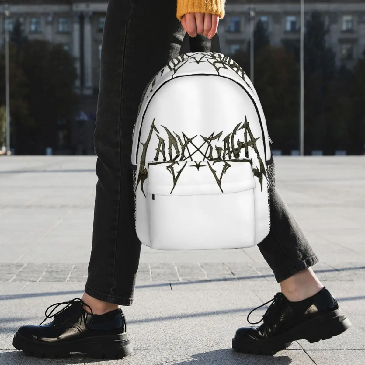 Sac à dos avec logo de l'album Mayhem de Lady Gaga, sac scolaire pour étudiants, sac d'école pour enfants, sac à bandoulière pour ordinateur portable pour garçons et filles