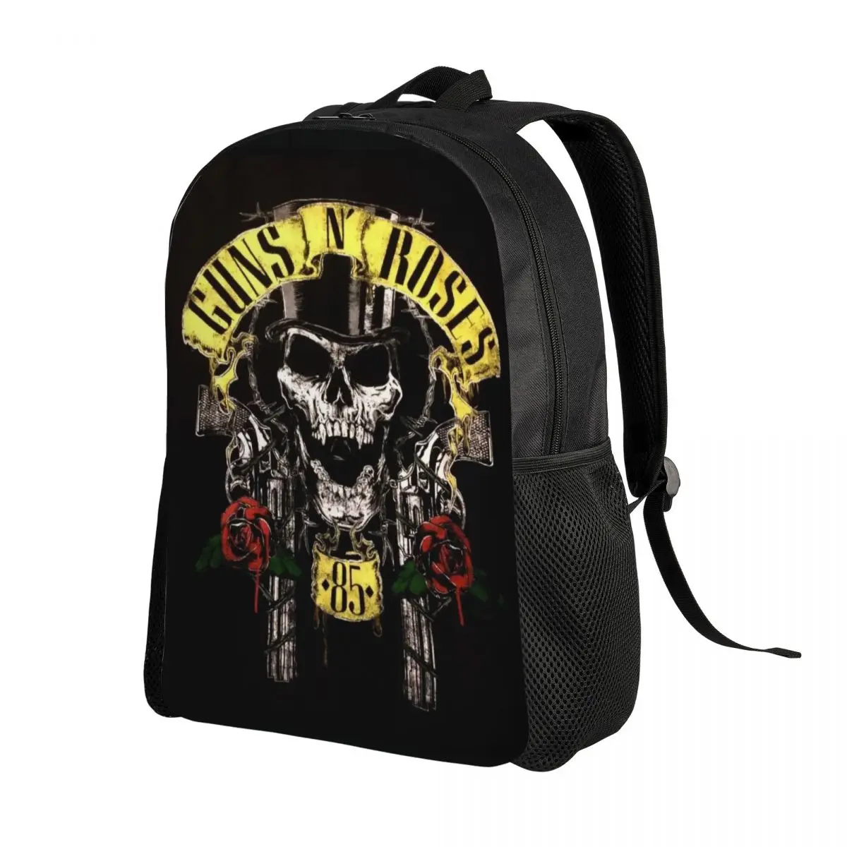 Custom Guns N Roses 85 Travel Backpack Men Women School Computer Bookbag Heavy Metal College Student Daypack Bags