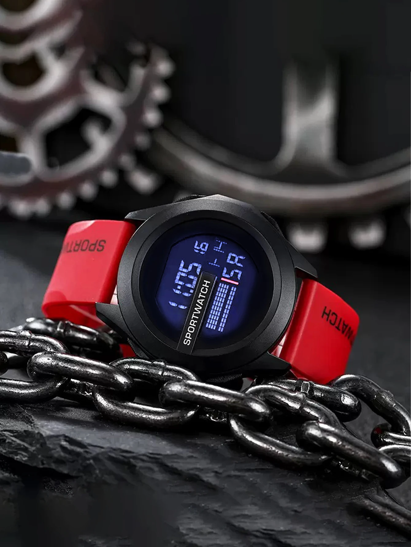 Unisex Electronic Watch with Alarm Clock and Stopwatch Function, Luminous Casual Sports Watch