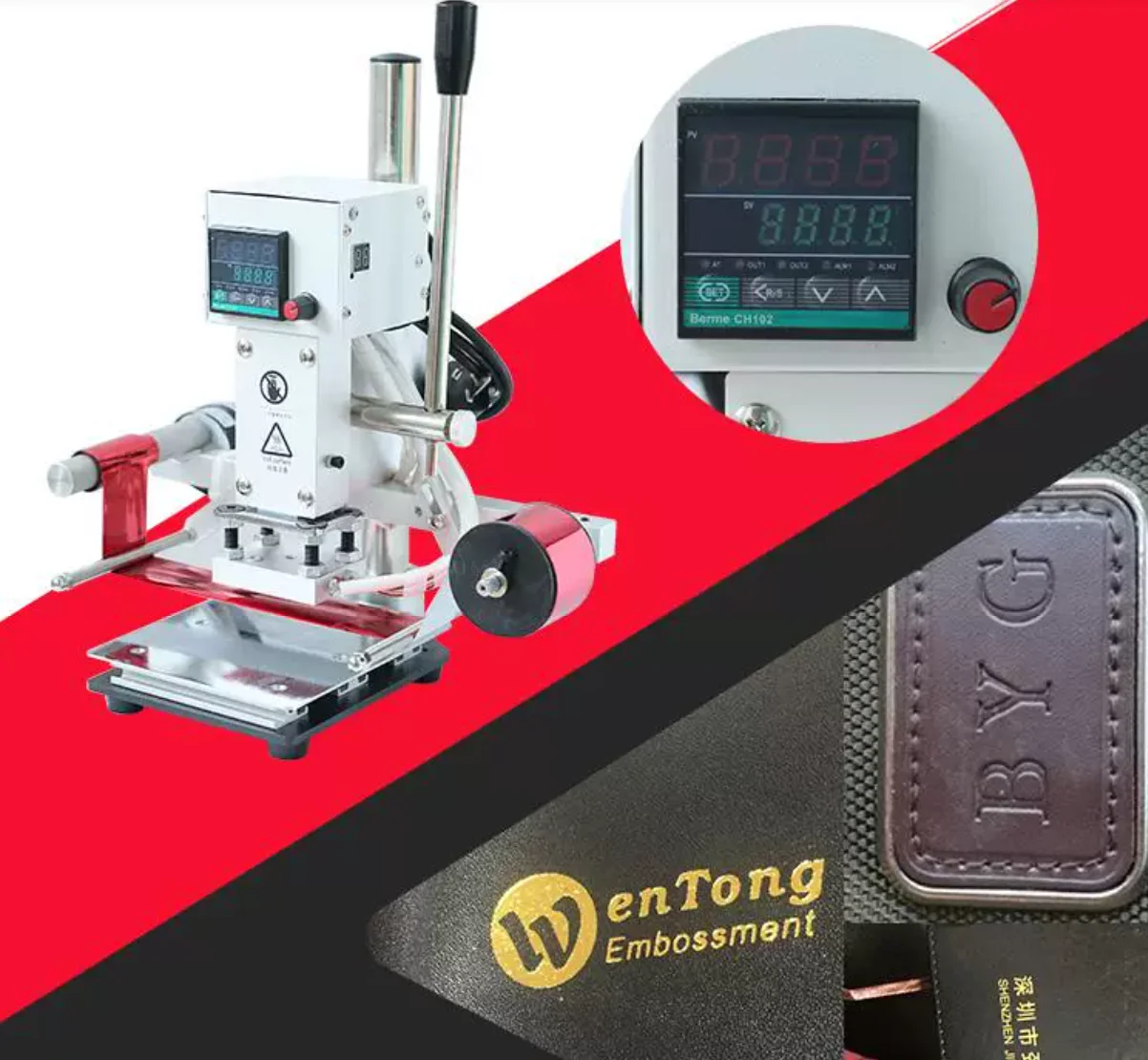 Automatic Foil Roll Manual Hot Foil Stamping Machine, 5 x 7 cm with Free One Roll Gold Foil