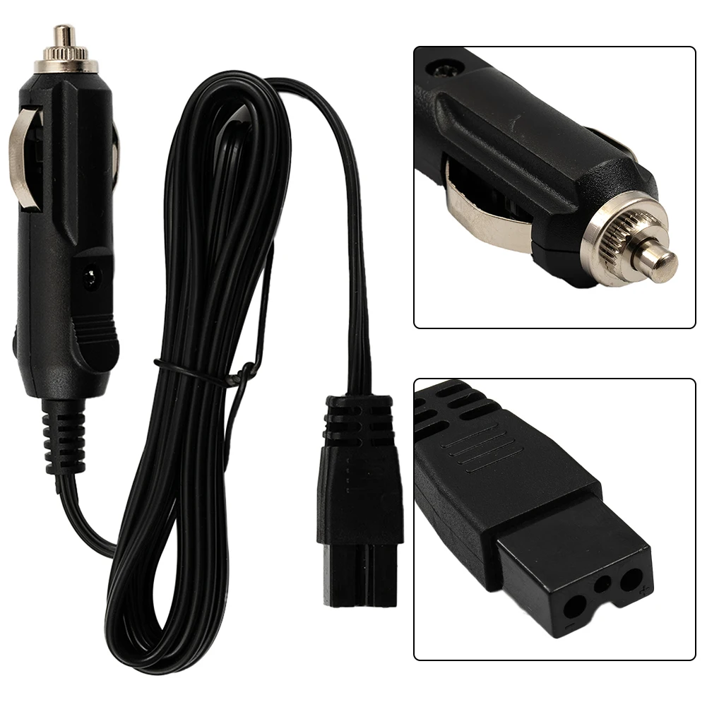 DC 12V Lead Cable Plug Wire 2Pin Charger For Car Cooler Cool Box Mini Fridge Heat-resistant Plug 120W Large Power 120W Power