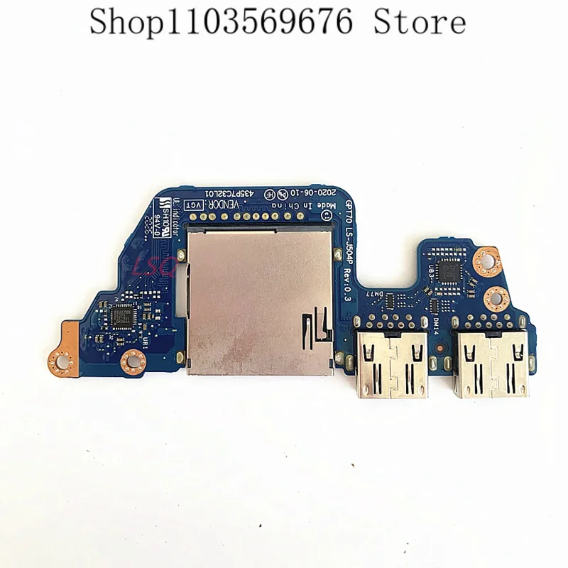 

LS-J504P For HP ENVY 17-CG 17M-CG 17T-CG 17-cg1010nr USB SD card reader board 100% Test OK