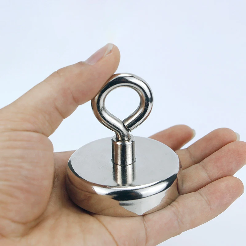 Super Strong Neodymium Fishing Magnet Hook N52 Heavy Duty Rare Earth Magnet with Countersunk Hole Eyebolt Salvage Magnet