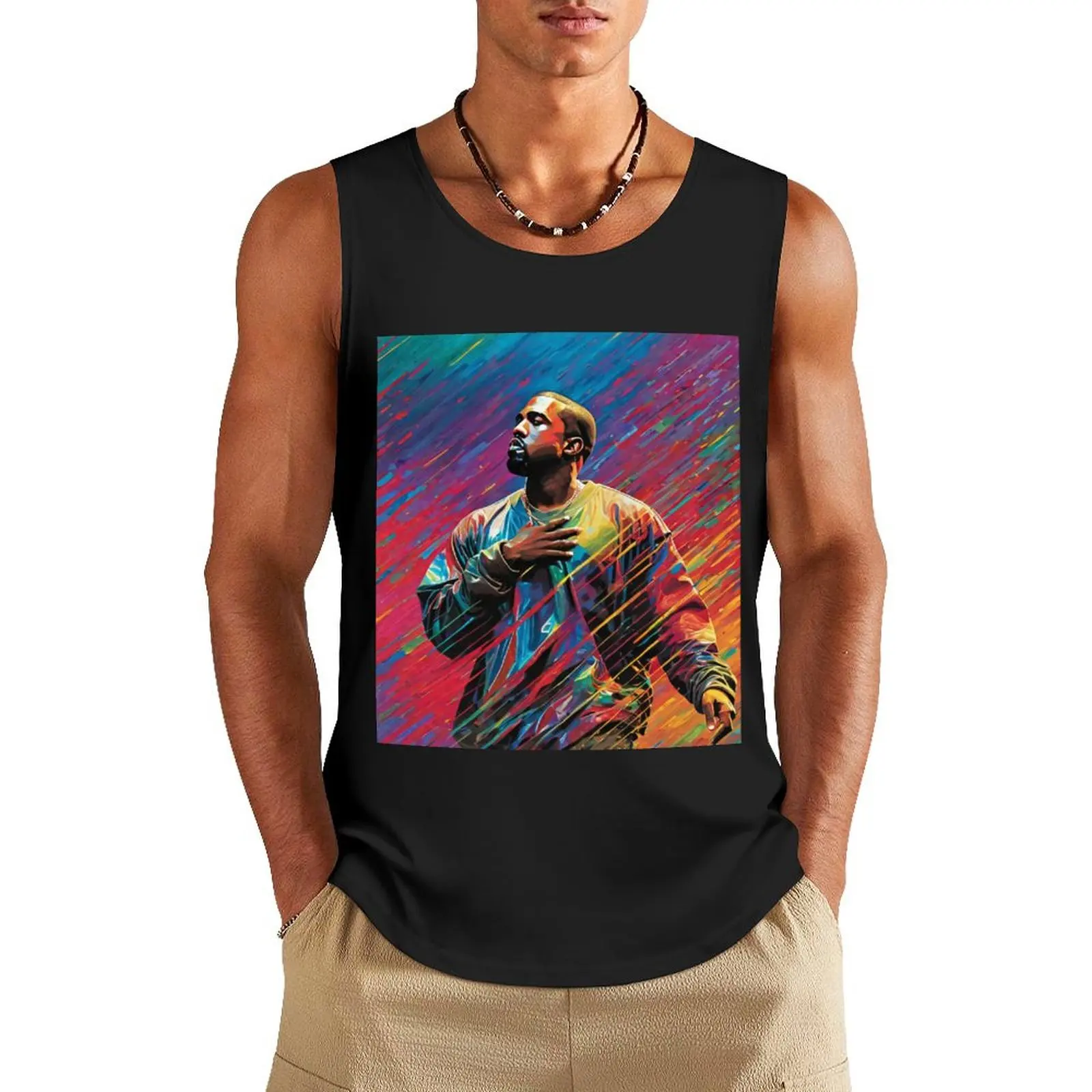 

Love Yourself Tank Top Men's summer vest Male vest anime summer clothes for men