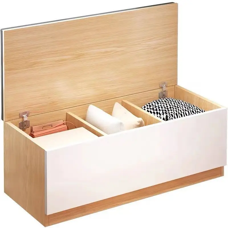 

Simple Nordic style long strip combination bay window cabinet multi-layer bedside bedroom