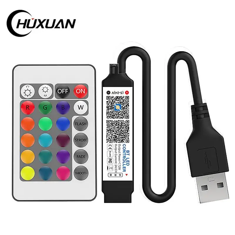 Innovative Mini Bluetooth Compatible Controller LED Light Strip Time Switch Multiple Music Mode For RGB Smart APP Control