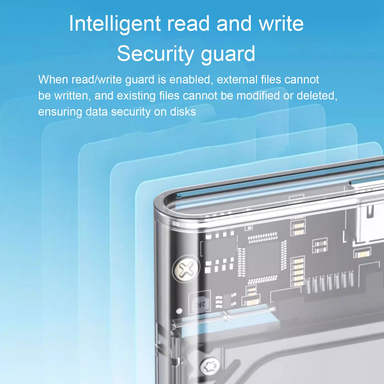 RTL9201R USB 외장 하드 드라이브 인클로저 2.5인치 8TB 용량 5Gbps 고속 전송 범용 직렬 ATA SSD 인클로저