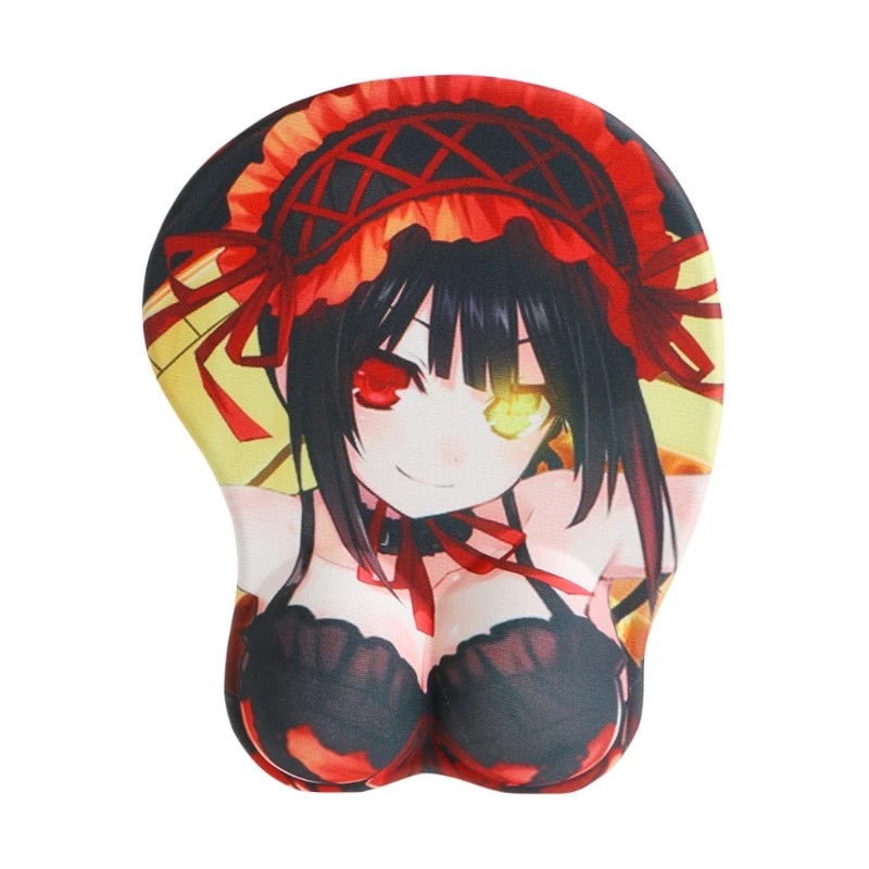 3D Silicone Mouse Pad Cute Animation Breast Mouse Pad Anime Beauty Chest Hand Mause Pad Wrist Rest Cartoon