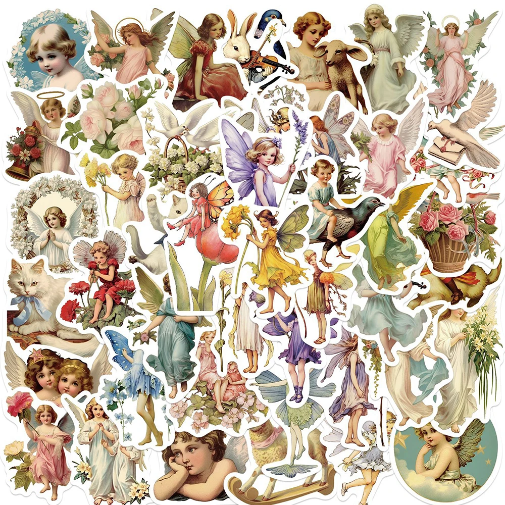 10/30/50PCS Fairytale Angel Stickers Cute Elf Decals Decoration Phone Notebook Skateboard Laptop Cartoon Graffiti Sticker Toys