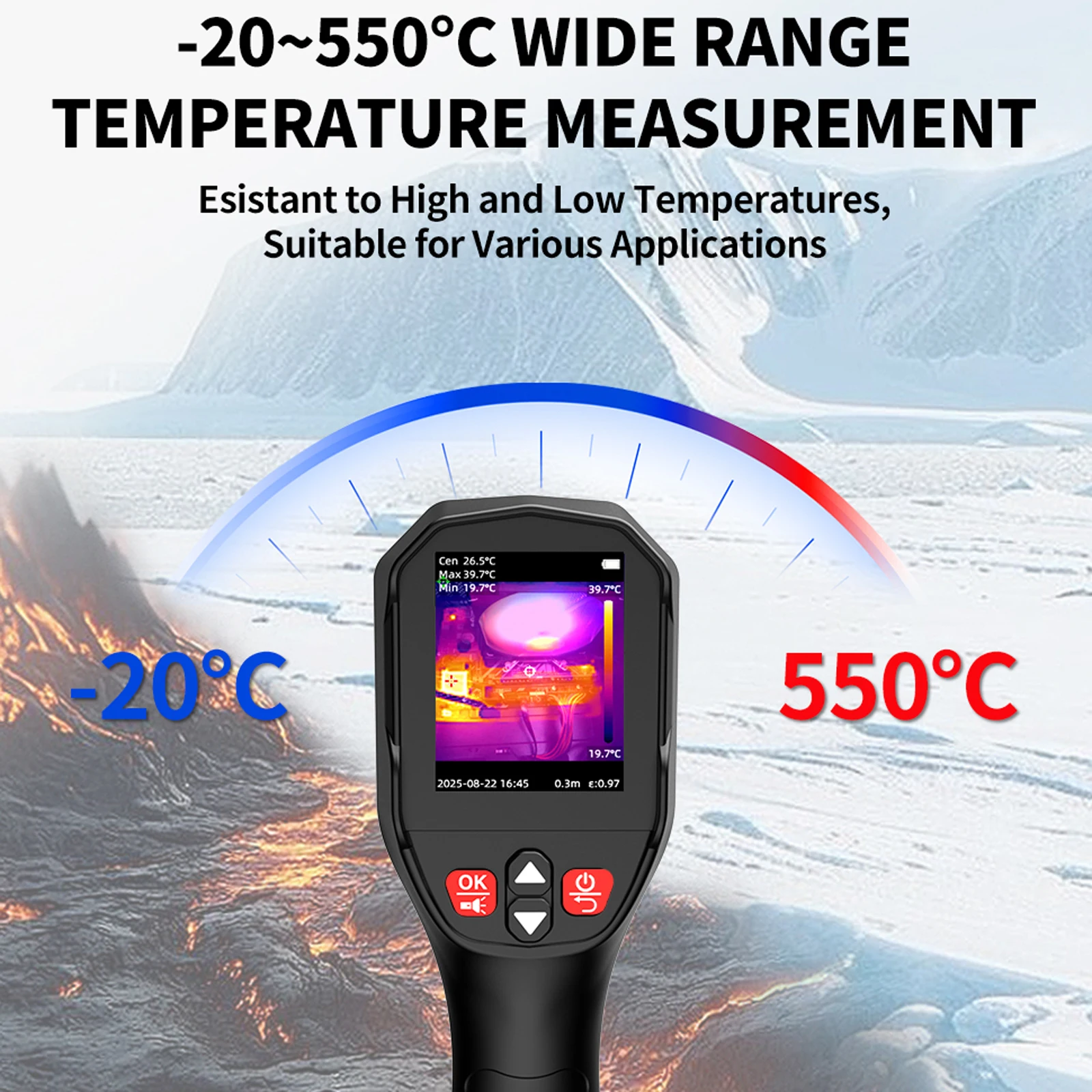 TOOLTOP Portable Thermal Imager TISR 240x240 Video Image Storage 200W Visible Light Fusion -20°C~500°C Thermal Imaging Camera