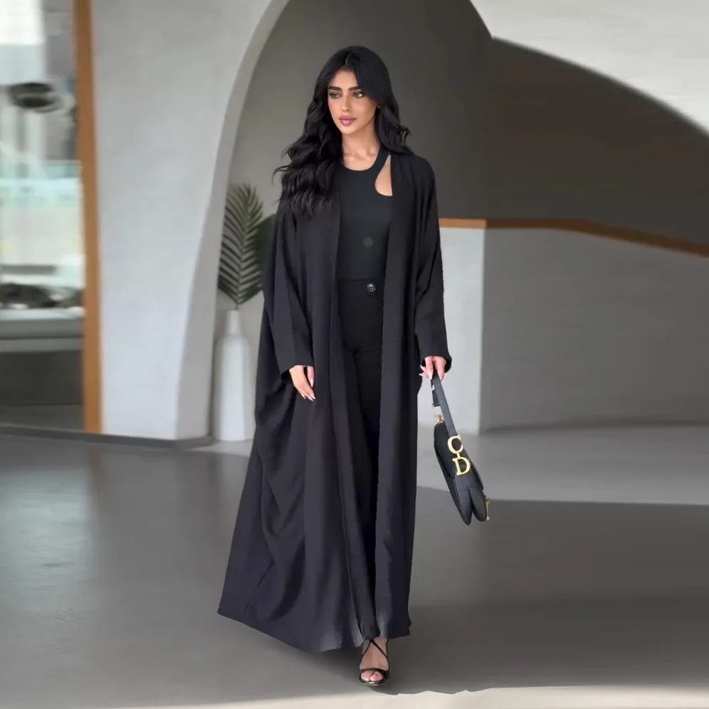 

Eid Djellaba Abayas for Women 2024 New Muslim Modest Dress Dubai Open Abaya Turkey Kaftan Kebaya Caftan Marocain Femme Jalabiya