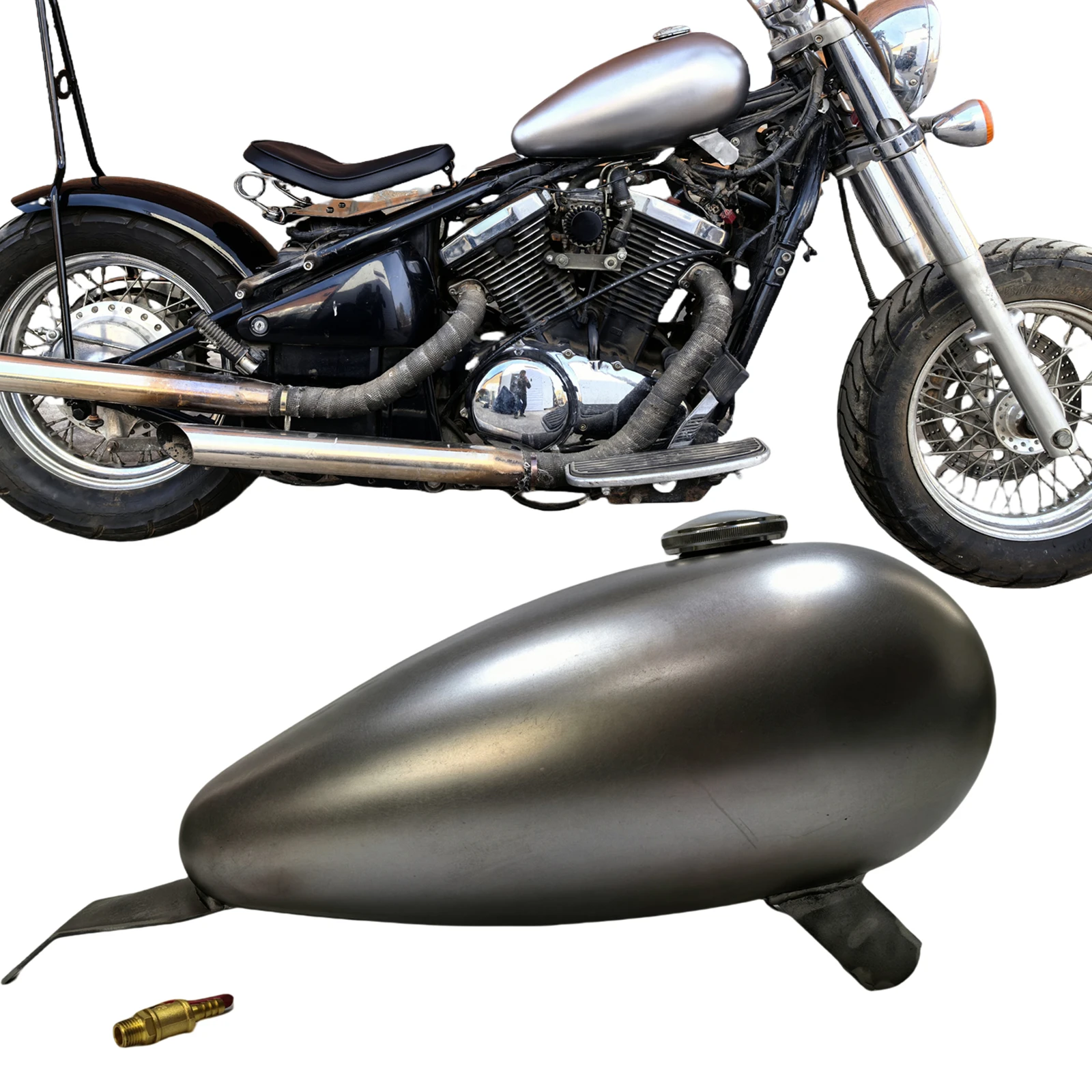 6L Motorcycle Petrol Gas Fuel Tank For KAWASAKI VULCAN400 800 1995-2003