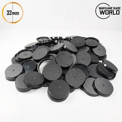 Plastic 32mm Round Bases For Warhammer Miniatures And Boardgame