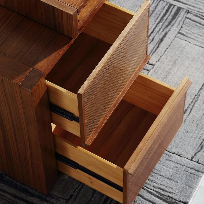 New Chinese South East Asia style furniture, walnut solid wood desk, areca furniture retractable strip