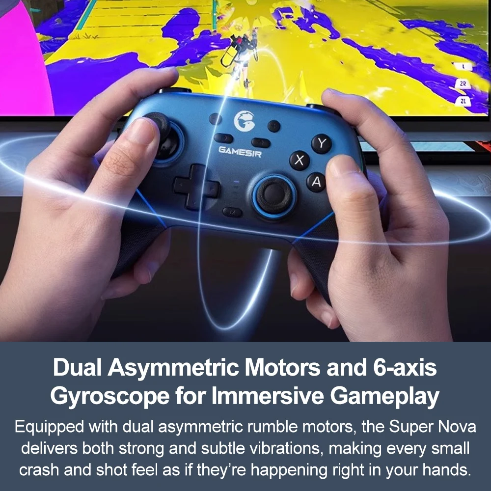 وحدة تحكم ألعاب Gamesir Super Nova سماعة لاسلكية تعمل بالبلوتوث مع عصي استشعار تأثير القاعة لجهاز Nintendo Switch 1 & 2 PC IOS #4