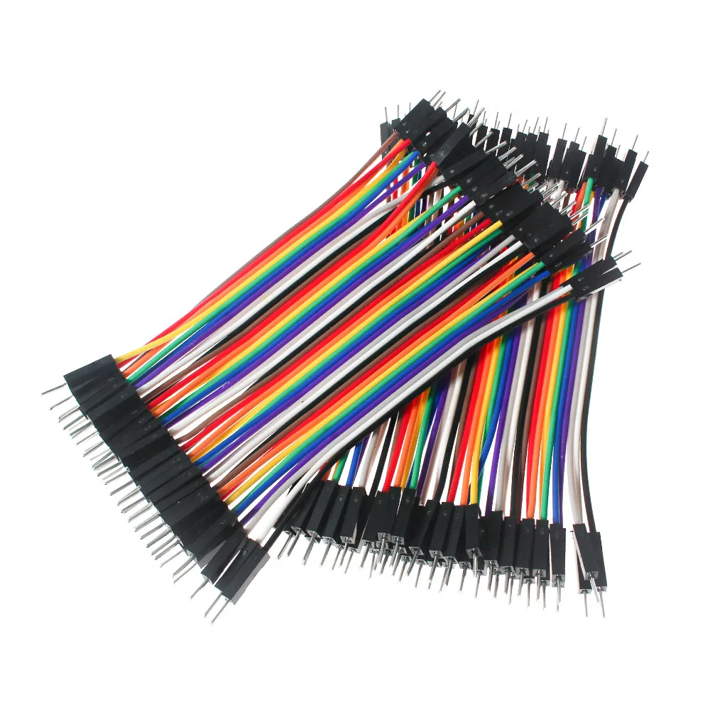 40PCS 10CM 15CM 20CM DuPont Line 40Pin Female to Female, Male to Male, Male to Female Wires Cables DIY Breadboard Kit