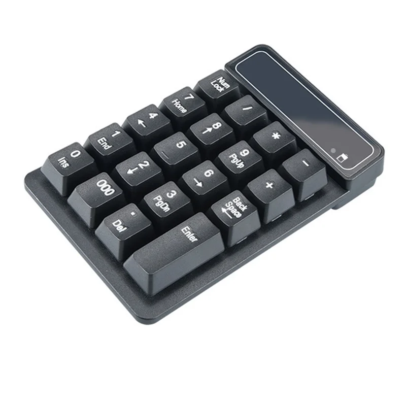 

2.4GHz Wireless Keyboard Mini USB Numeric Keypad 19 Keys Number Pad Numpad Receiver for Accounting Laptop PC Computer(A)